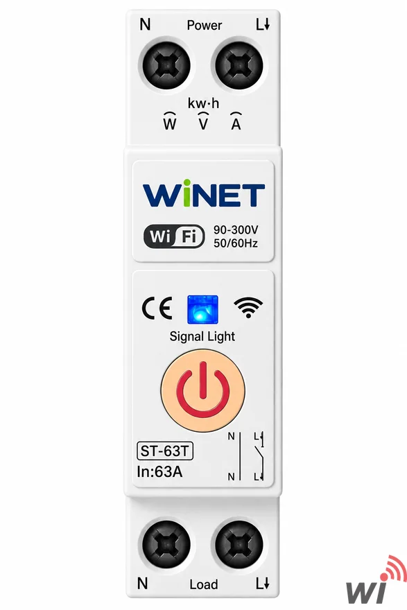 WINET STM-63T WiFi Akıllı Anahtarlama Rölesi | 63A