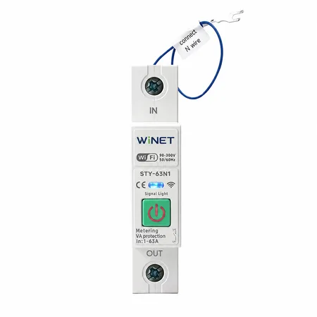 WINET STY-63N1 WiFi Akıllı Enerji Koruma Rölesi | Enerji Ölçer | Tuya Smart