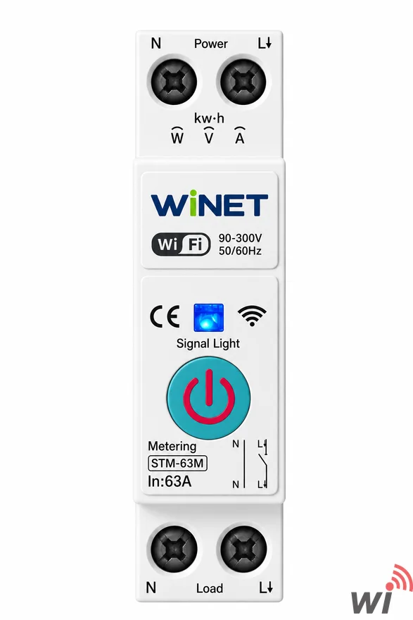 WINET STM-63M WiFi Akıllı Enerji Ölçüm Rölesi | Tuya Smart | 63A